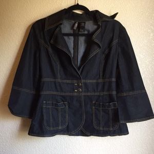 Bisou Bisou Dark Denim Jacket